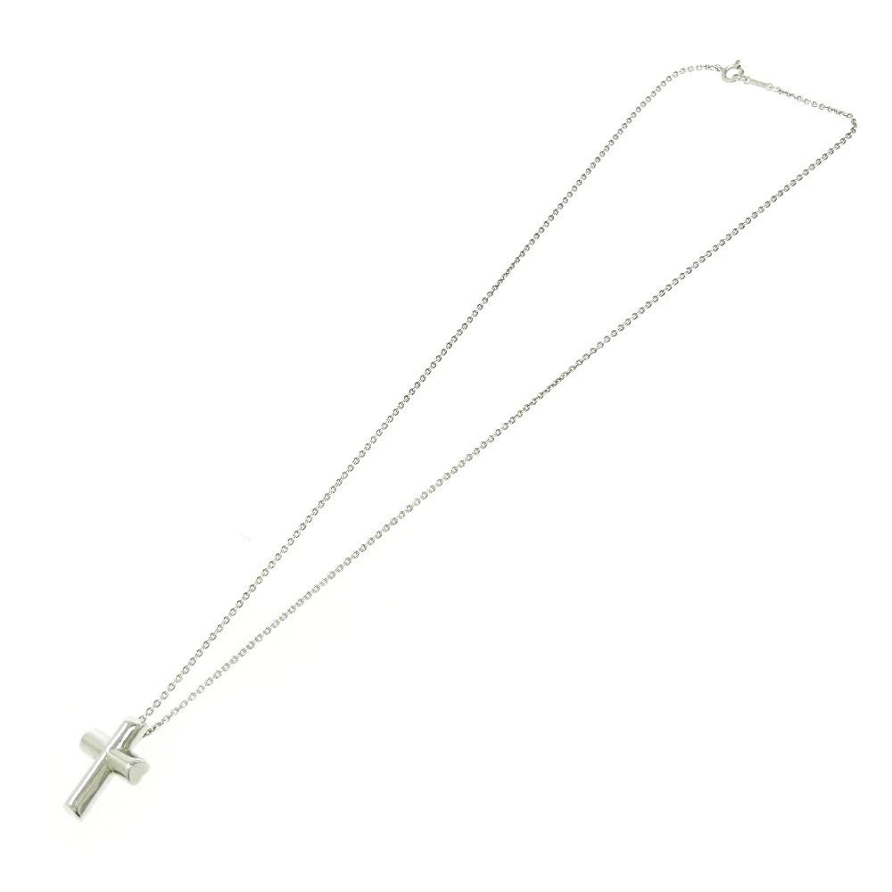 TIFFANYCo Tiffany Silver Tenderness Heart Cross Necklace Silver